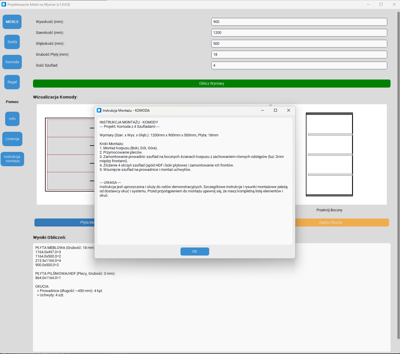 Instrukcja Montażu dla Komody